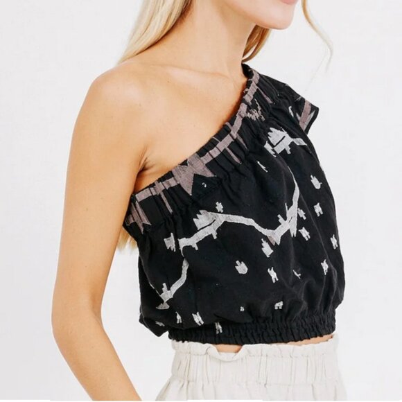 MIRTH Paros Crop One Shoulder Top - Picture 7 of 14
